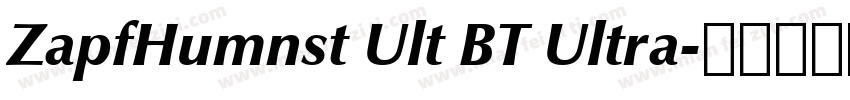 ZapfHumnst Ult BT Ultra字体转换